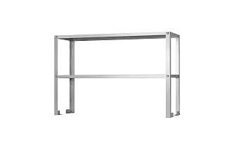 Полка-надстройка настольная ПННн - 1200x300x800 Norma Inox, нерж., 2 уровня