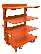 Тележка-стеллаж консольная одинарная, 4 уровня хранения