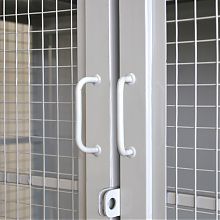 Стеллаж-шкаф СТ-300 с сетчатыми дверьми 2500х1280х800, 4 полки