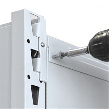 Стеллаж-шкаф СТ-300 с сетчатыми дверьми 2500х1280х800, 4 полки