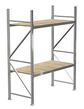 Стеллаж MS Pro 2500х1200х500, 2 яруса, ДСП