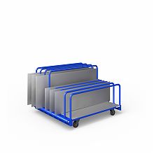 Стеллаж на колесах для перевозки листового материала СМК-1200х1300 Стеллаж на колесах для перевозки листового материала СМК-1200х1300