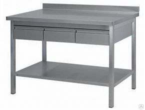 Стол производственный с выдвижными ящиками СПОЯ 1500x800x860