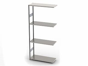 Стеллаж S90 2295х1000х600, 4 полки, доп. секция
