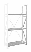 Стеллаж MS U 250x150x90/3 (Нагрузка на полку 150, перфорированная) ДС